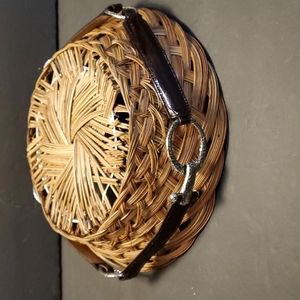 Vintage brown/silver Brighton leather belt. SZ. 40